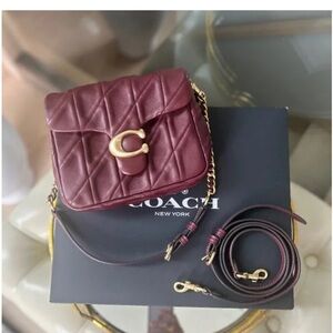 Coach Maroon Quilted Crossbody Bag presidentdixie